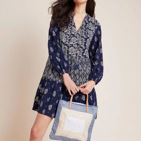 Anthropologie Maeve Carlita Tiered Tunic Dress
